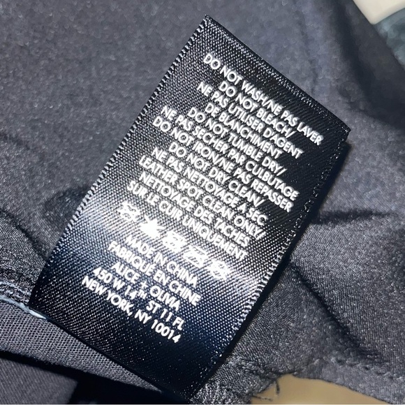 ALICE + OLIVIA Minaj Snake Skin Lamb Leather Shimmer Skinny Pant Size 6 - Picture 6 of 6